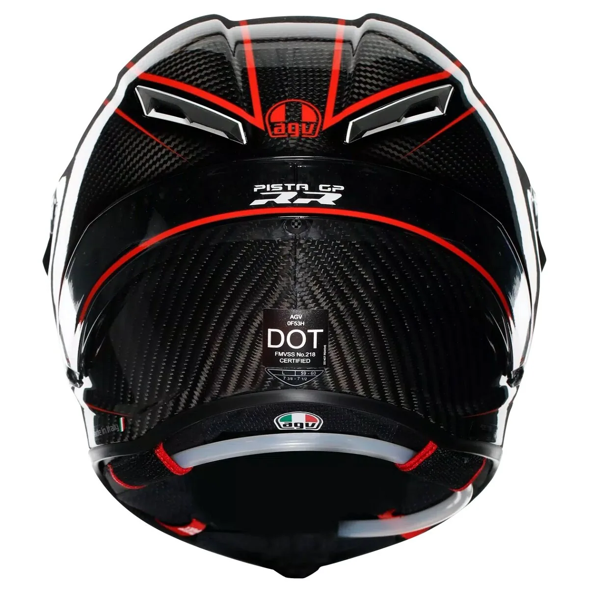 Шлем Agv PISTA GP RR PERFORMANTE CARBON RED — изображение 5